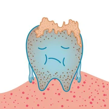 Tooth With Cavity Stock Illustration