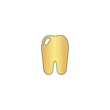 Tooth computer symbol Illustrazione stock