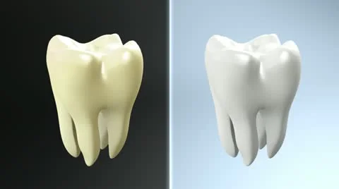 Tooth contrast Stock Footage
