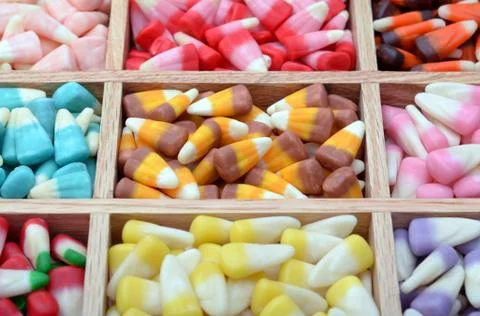 Tooth corn candies Stock Photos