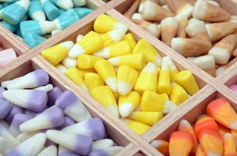 Tooth corn candies Stock Photos