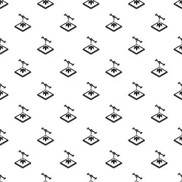 Tooth d printing pattern vector seamless Stockillustratie