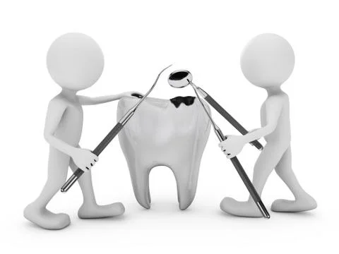 Tooth decay Illustrazione stock