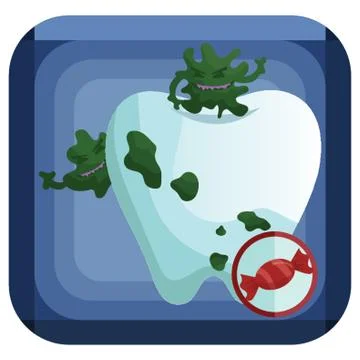 Tooth Decay Illustrazione stock