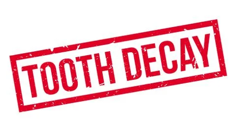 Tooth Decay rubber stamp Stock Illustration