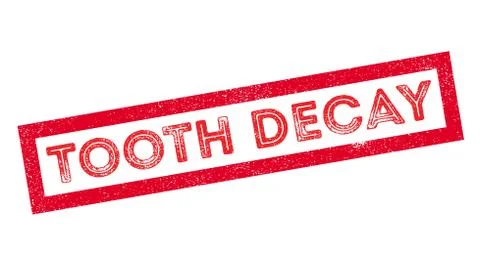 Tooth Decay rubber stamp Stock Illustration