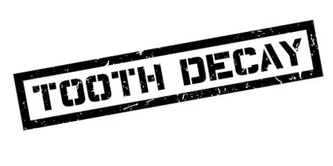 Tooth Decay rubber stamp Stock Illustration