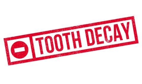 Tooth Decay rubber stamp Stock Illustration