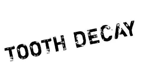 Tooth Decay rubber stamp Stock Illustration