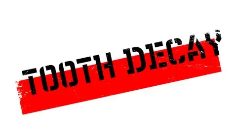 Tooth Decay rubber stamp Stock Illustration