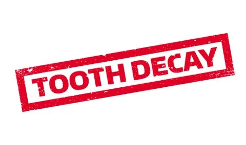 Tooth Decay rubber stamp Stock Illustration