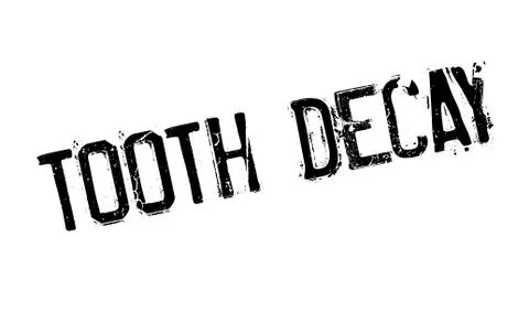 Tooth Decay rubber stamp Stock Illustration