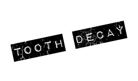 Tooth Decay rubber stamp Illustrazione stock