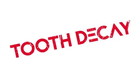 Tooth Decay rubber stamp Stock Illustration