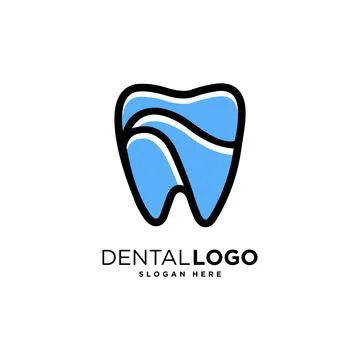 Tooth dental logo vector template Stock Illustration