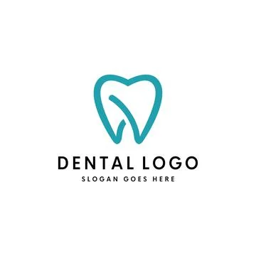 Tooth dental logo vector template Illustrazione stock