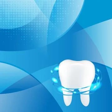 Tooth dinamic background Stock Illustration