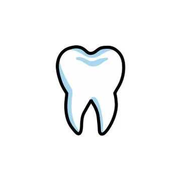 Tooth doodle icon, vector illustration Stock Illustration