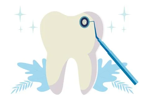 Tooth Drilling Concept Illustration Stock Illustration