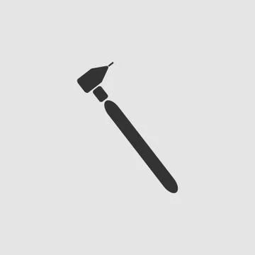 Tooth drilling machine icon flat. Stock Illustration