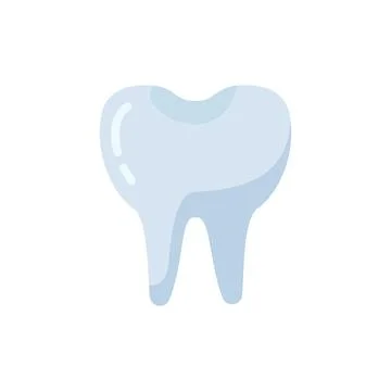 Tooth flat icon. vector illustration. Stock Illustration