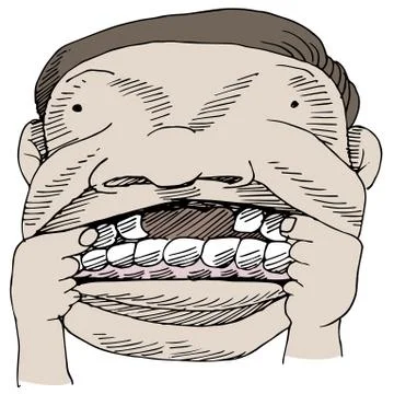 Tooth gap Stock Illustration