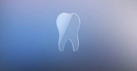 Tooth Glass 3d Icon Stock Footage 67411278