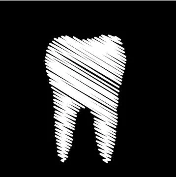 Tooth graphic for dentist Stock Illustration