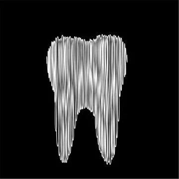 Tooth graphic for dentist Stock Illustration