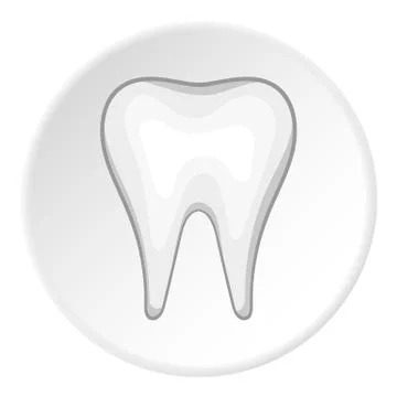 Tooth icon, cartoon style Illustrazione stock