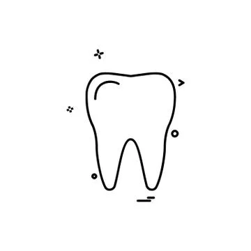 Tooth icon design vector Stockillustratie
