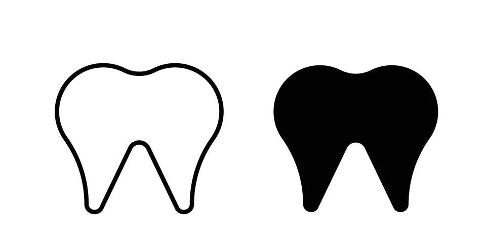 Tooth icon graphic element. web icon set Stock Illustration