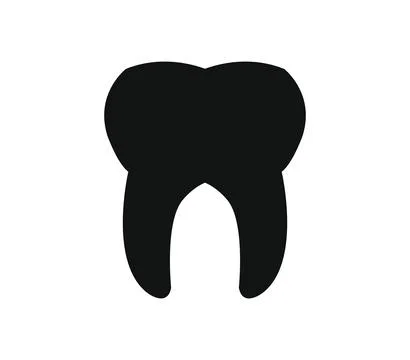 Tooth icon illustrated in vector on white background Stock Illustration