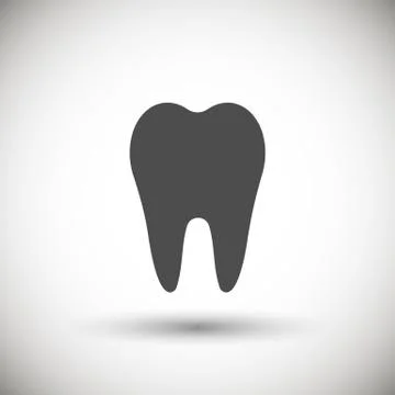 Tooth icon Illustrazione stock