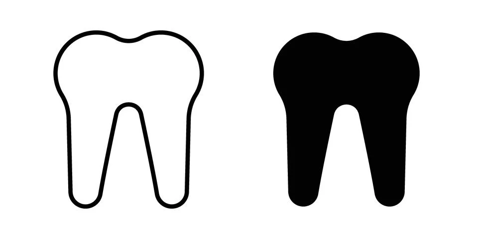 Tooth icon Illustration Eps10 for web or app Stock Illustration