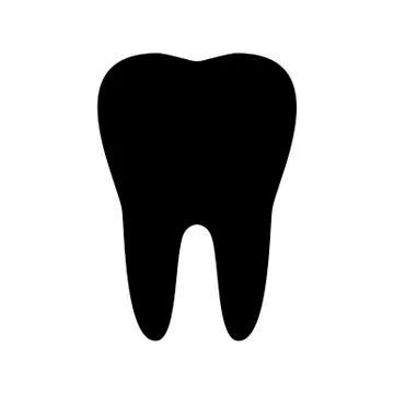 Tooth icon isolated on white background. Vector Stock-Illustration