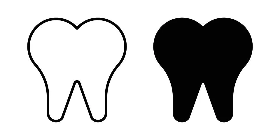 Tooth icon or illustration vector symbols Stock Illustration