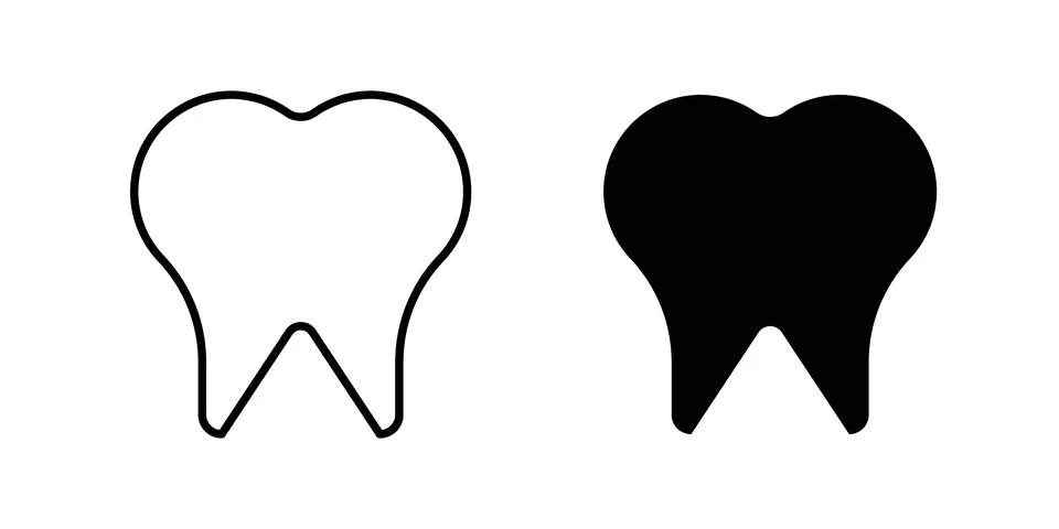 Tooth icon vector design illustrations Stock Illustration