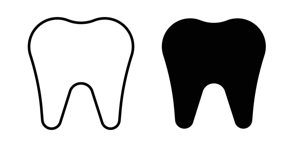 Tooth icon vector editable eps10 Stock Illustration