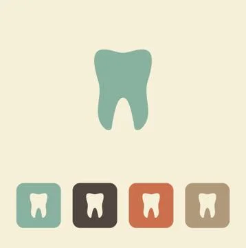Tooth icons. Vector illustration Stock Illustration