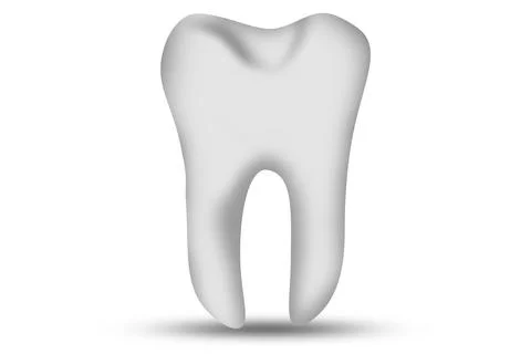 Tooth illustration isolated on white background Stock Illustration