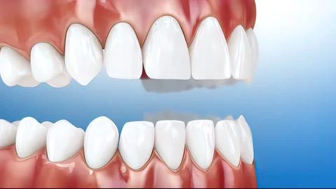 Tooth implant installation process, Medically accurate 3d Stock Illustration