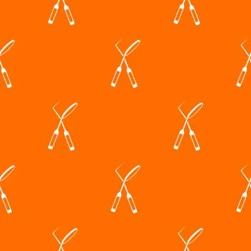 Tooth instruments for dental medicine pattern seamless Stock Illustration