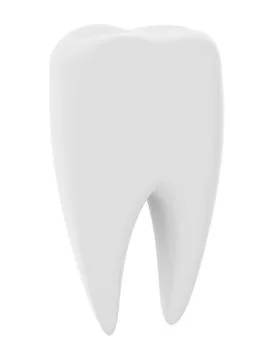 Tooth isolated on white background Stock Illustration