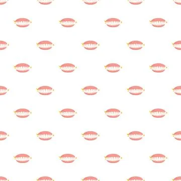 Tooth jaw pattern showing dental pain or sensitivity Illustrazione stock