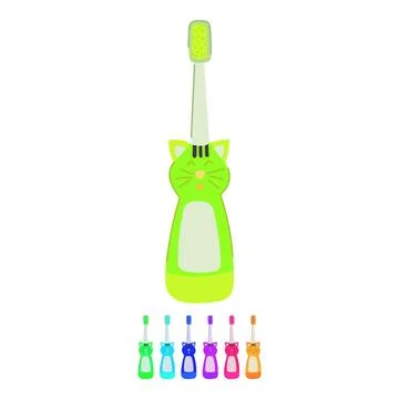 Tooth kid toothbrush vector cartoon graphic Stock Illustration