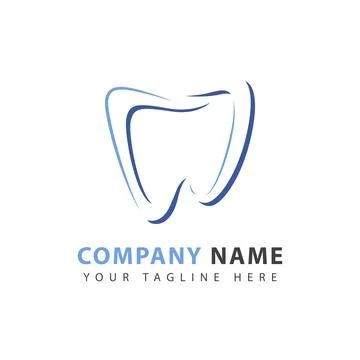 Tooth logo design Stock Illustration