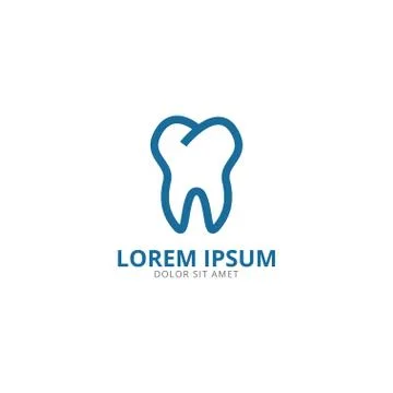 Tooth logo design template Stock Illustration