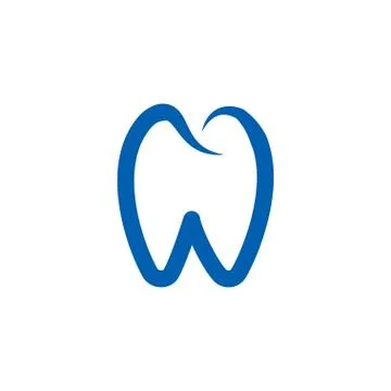 Tooth logo icon template Illustrazione stock