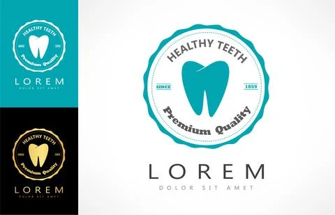 Tooth logo vector. Dentistry design. Stock Illustration